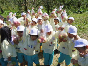 10月　リンゴ狩り（年長）｜大崎市木の実幼稚園